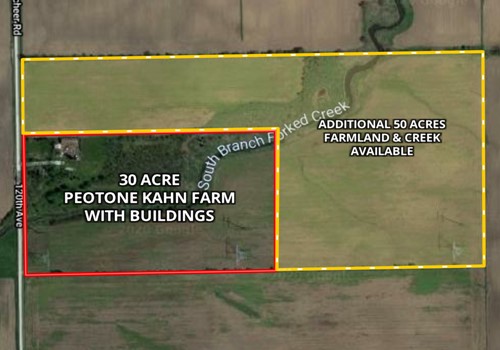 30 Ac Peotone Kahn Farm & buildings